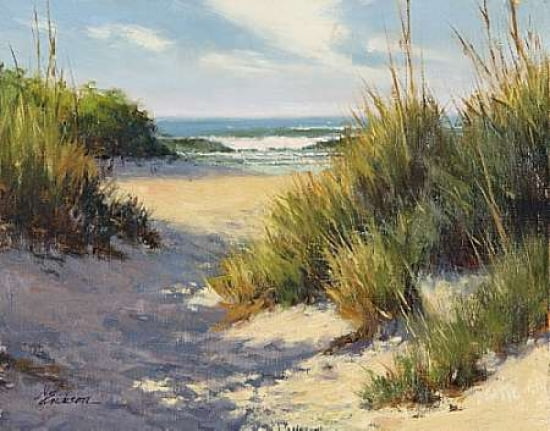 Posterazzi Beach in Shadow Canvas Art - Mary Erickson (24 x 30)
