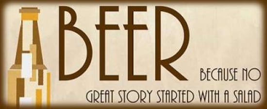 Posterazzi Beer-No Great Story II Canvas Art - Anna Quach (24 x 48)
