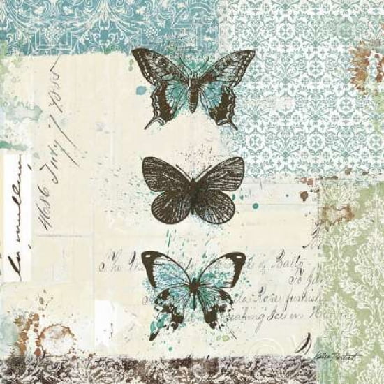 Posterazzi Bees n Butterflies No 2 Canvas Art - Katie Pertiet (24 x 24)