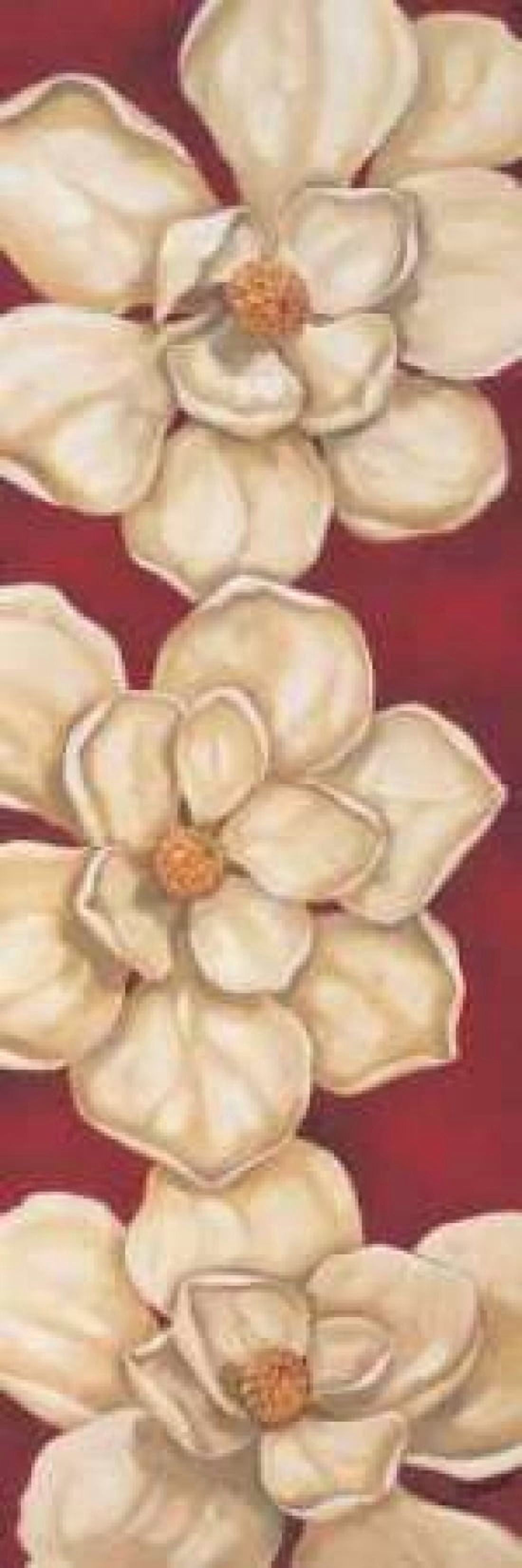 Posterazzi Bella Grande Magnolias Canvas Art - Paul Brent (12 x 36)