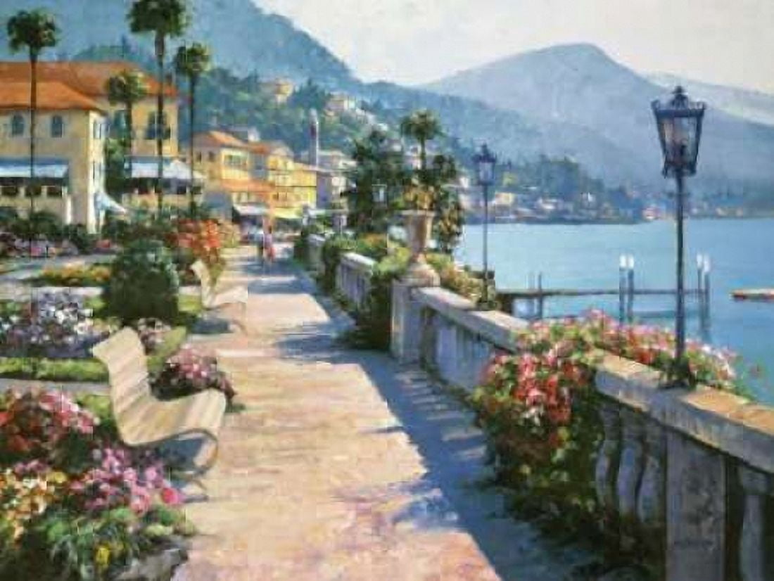 Posterazzi Bellagio Promenade Canvas Art - Howard Behrens (22 x 28)