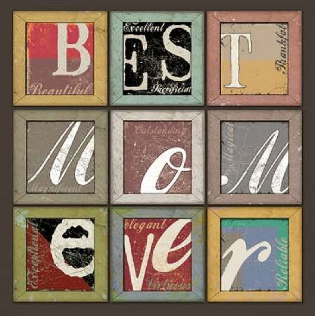 Posterazzi Best Mom Ever Canvas Art - Jim Baldwin (24 x 24)