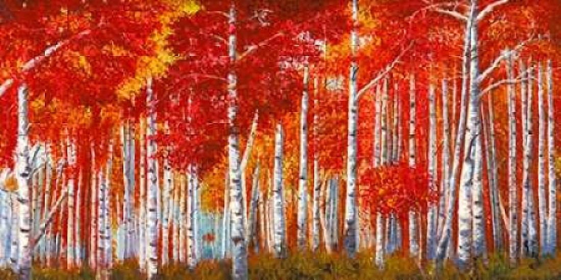 Posterazzi Betulle Rosse Canvas Art - Angelo Masera (24 x 48)