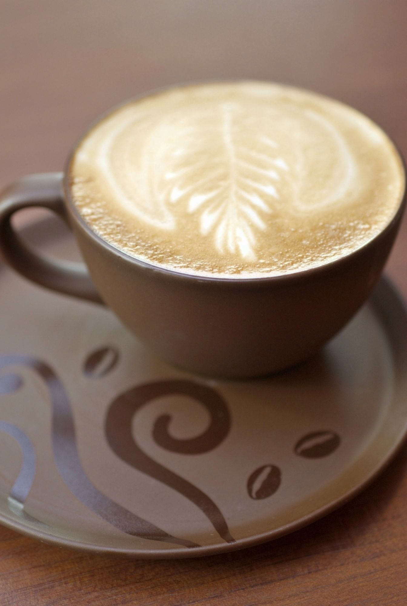 Posterazzi Beverage Design In Cappucino Foam Canvas Art - Stuart Corlett Design Pics (24 x 38)
