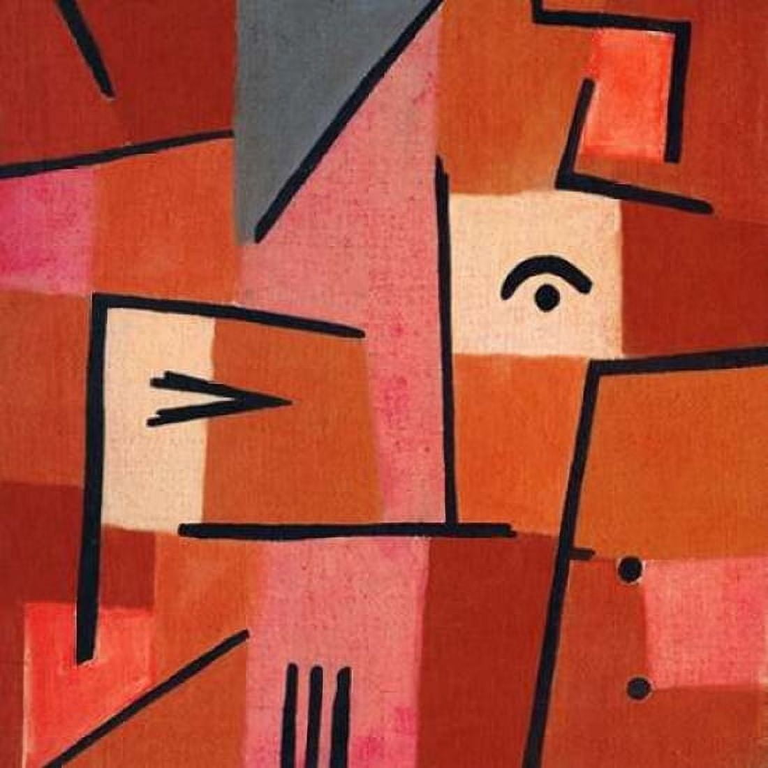 Posterazzi Beware of Red Canvas Art - Paul Klee (24 x 24)