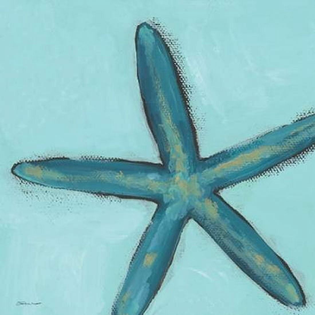 Posterazzi Big Blue Stafish Canvas Art - Stephanie Marrott (24 x 24)