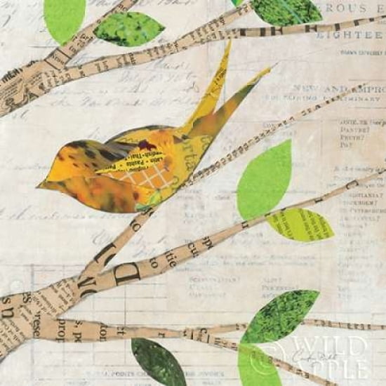 Posterazzi Birds in Spring II Square Canvas Art - Courtney Prahl (24 x 24)