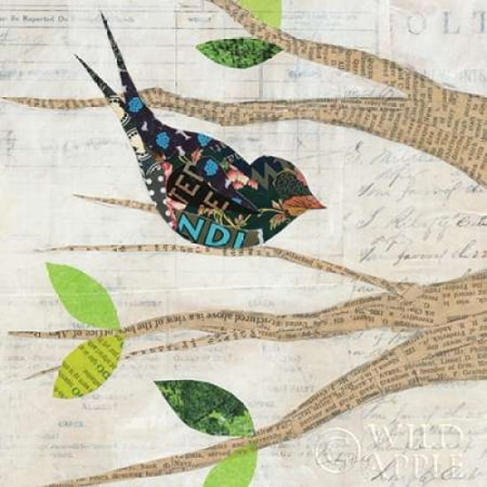 Posterazzi Birds in Spring III Square Canvas Art - Courtney Prahl (24 x 24)