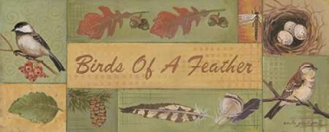 Posterazzi Birds of a Feather Canvas Art - Anita Phillips (24 x 48)