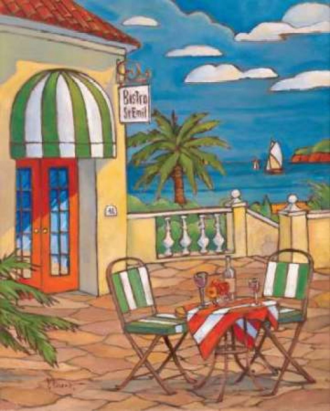 Posterazzi Bistro St Emil Canvas Art - Paul Brent (24 x 30)