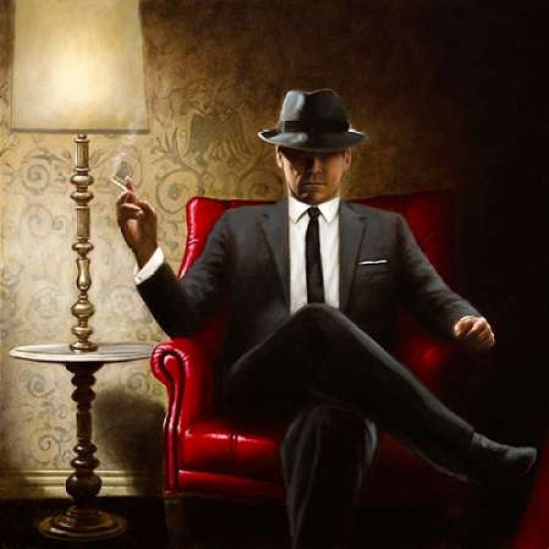Posterazzi Black Tie Canvas Art - John Silver (24 x 24)