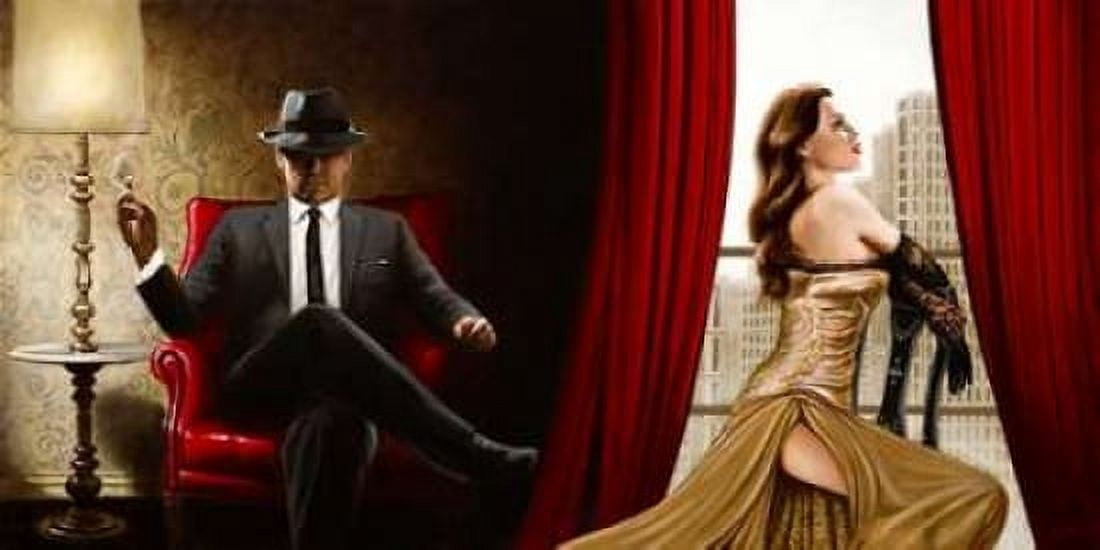 Posterazzi Black Tie high Heels Canvas Art - John Silver (10 x 20)
