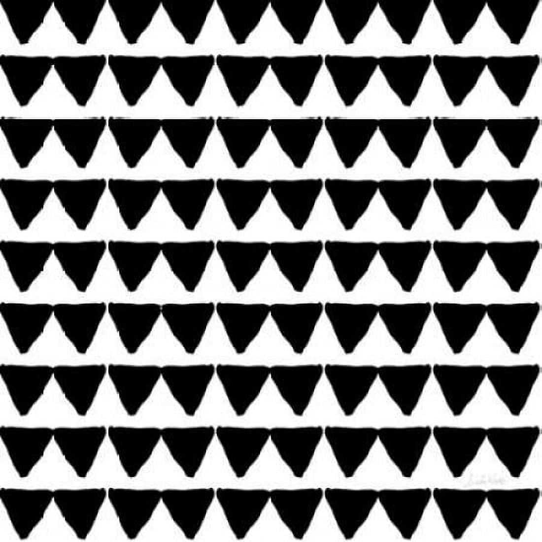 Posterazzi Black Triangles Canvas Art - Linda Woods (24 x 24)