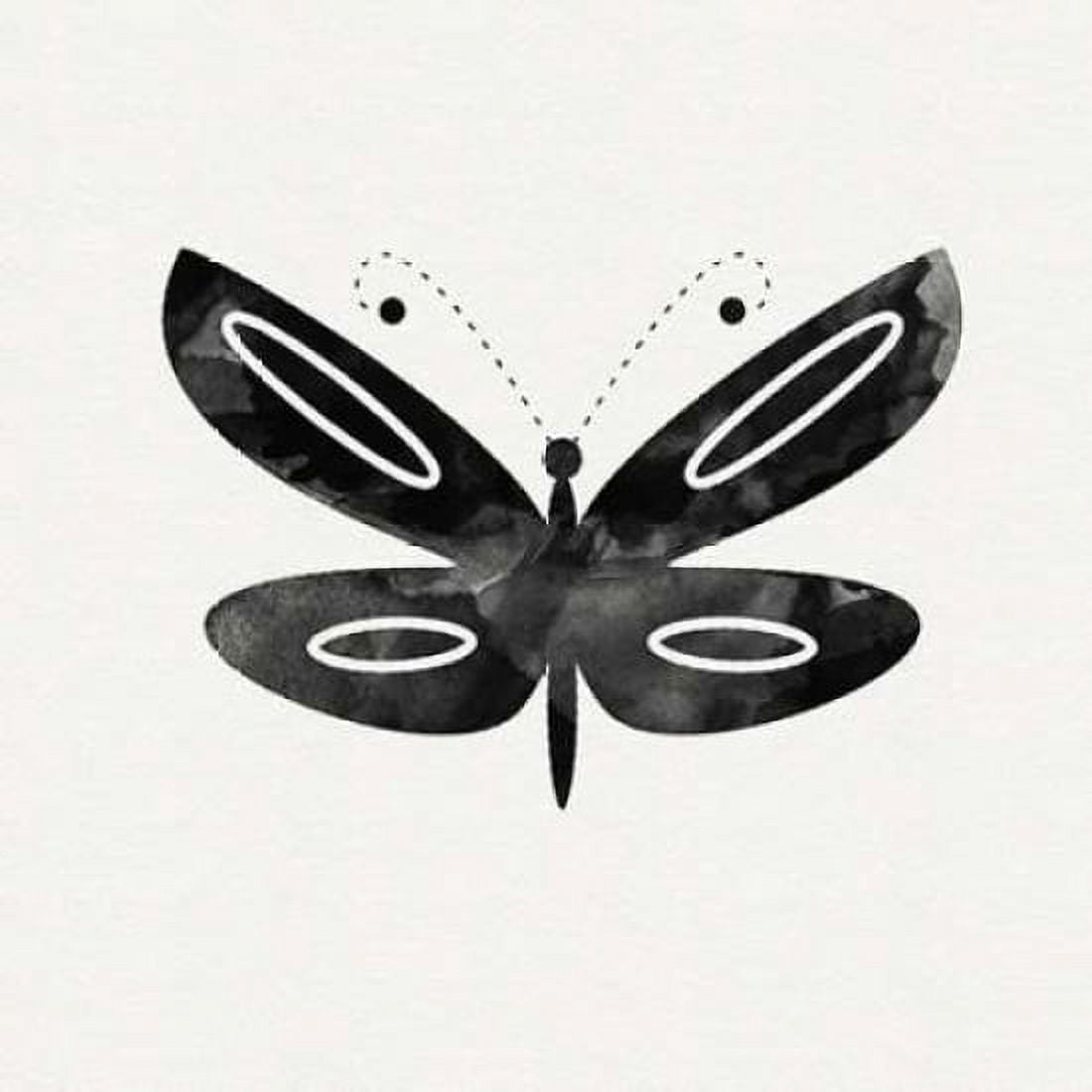Posterazzi Black and White Butterfly I Canvas Art - Linda Woods (24 x 24)