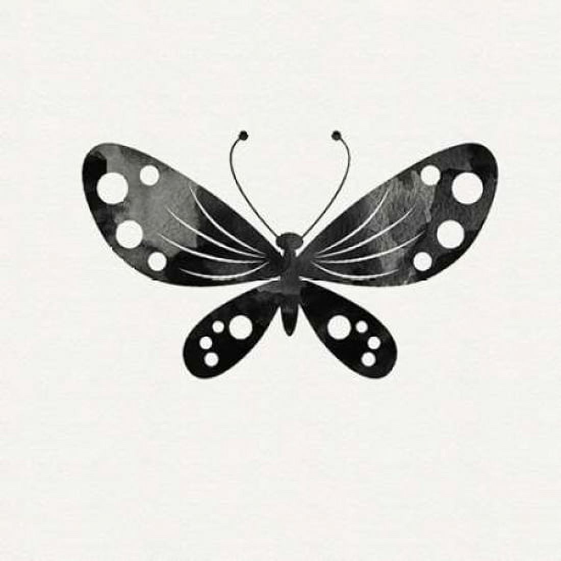 Posterazzi Black and White Butterfly III Canvas Art - Linda Woods (24 x 24)