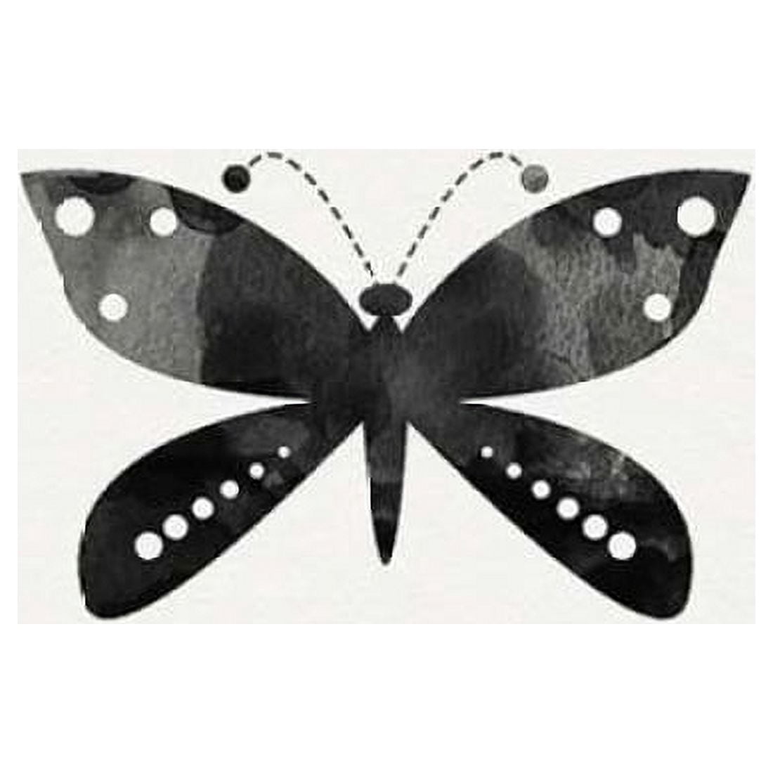 Posterazzi Black and White Butterfly IV Canvas Art - Linda Woods (24 x 24)