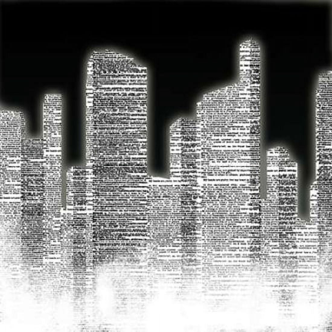 Posterazzi Black and White City II Canvas Art - Sd Graphics Studio (24 x 24)