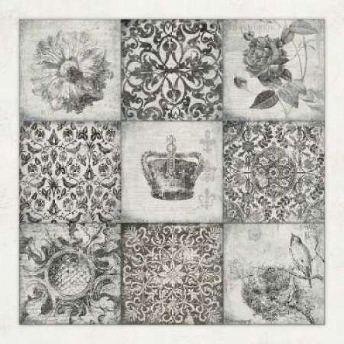 Posterazzi Black and White Nine Patch Canvas Art - Stephanie Marrott (24 x 24)