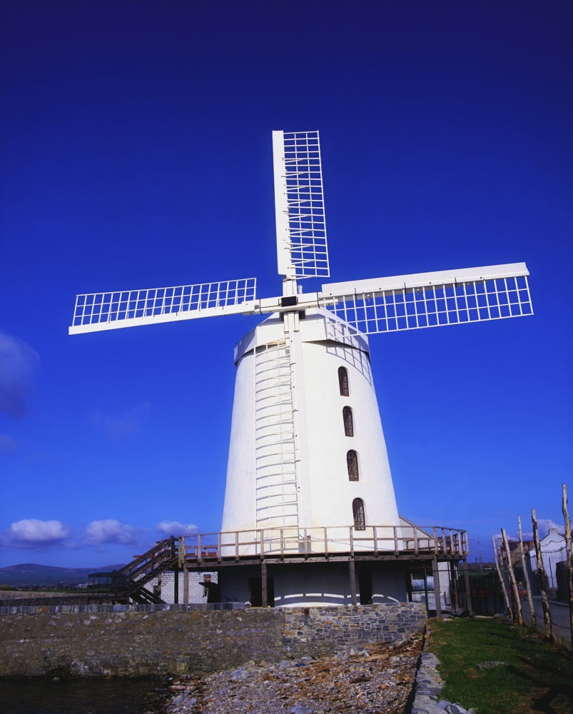 Posterazzi Blennerville Windmill Tralee Co Kerry Ireland Canvas Art - The Irish Image Collection Design Pics (26 x 34)