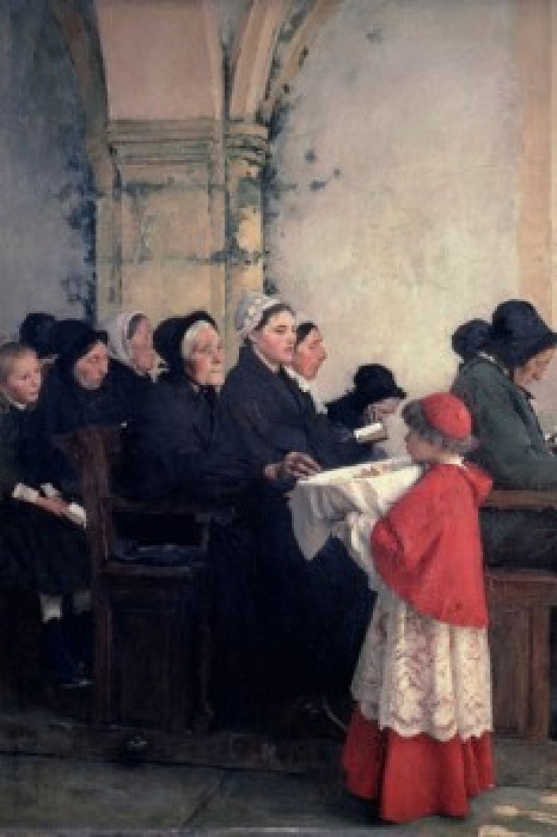 Posterazzi The Blessed Bread 1885 Pascal Adolphe Jean Dagnan-Bouveret (1852-1929 French) Musee dOrsay Paris Canvas Art - Pascal Adolphe Jean Dagnan-Bouveret (24 x 36)