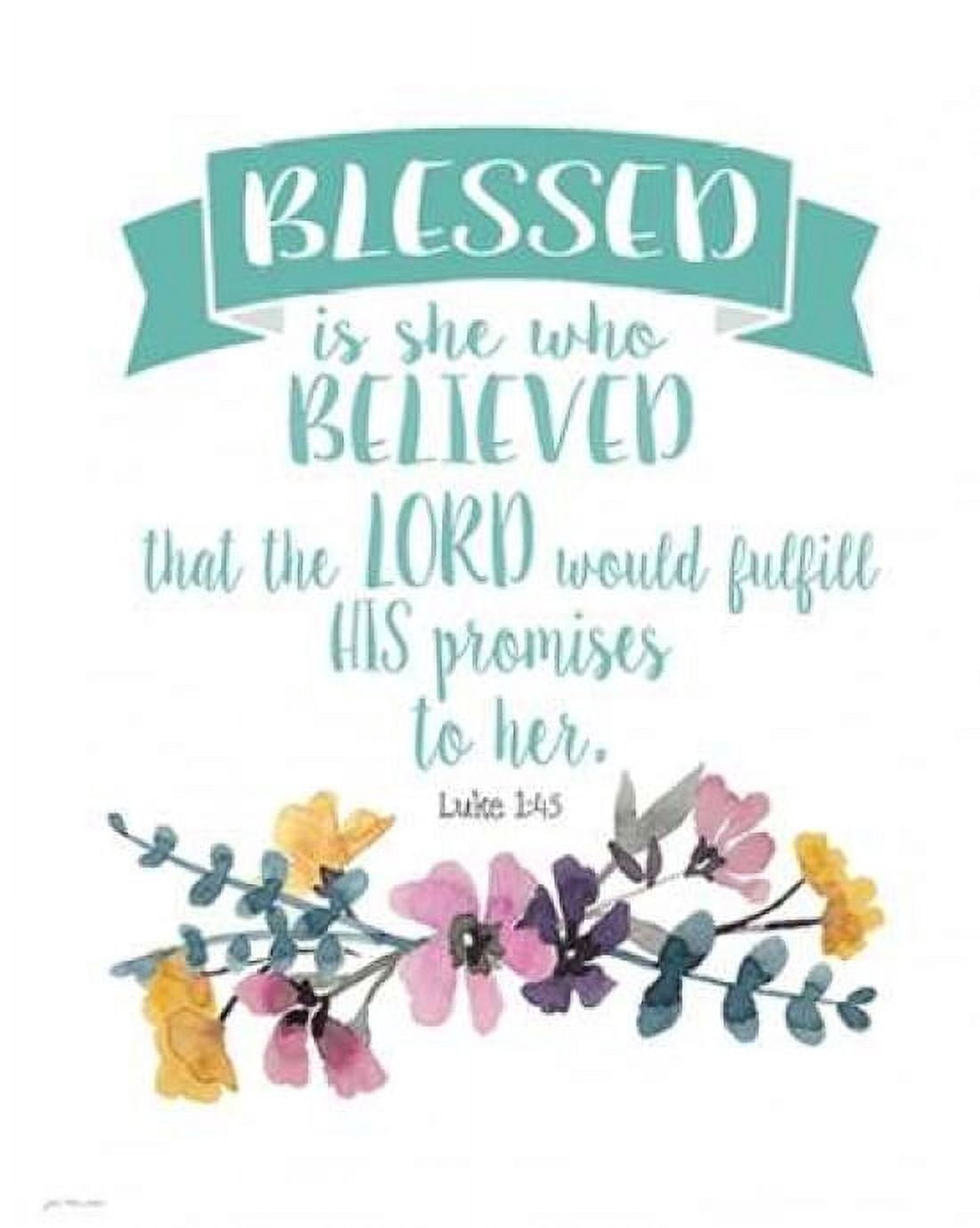 Posterazzi Blessed Is She Canvas Art - Jo Moulton (24 x 30)