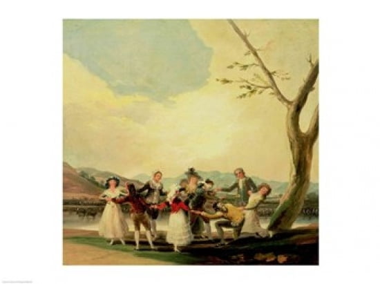 Posterazzi Blind Mans Buff Canvas Art - Francisco De Goya (36 x 24)