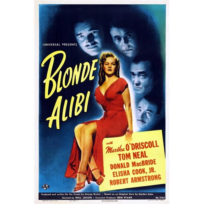 Posterazzi Blonde Alibi Movie Poster - 27 x 40 in. - Walmart.com