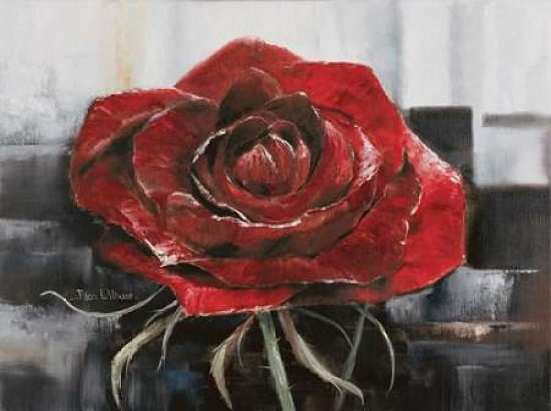Posterazzi Blooming red Rose Canvas Art - Rian Withaar (18 x 24)