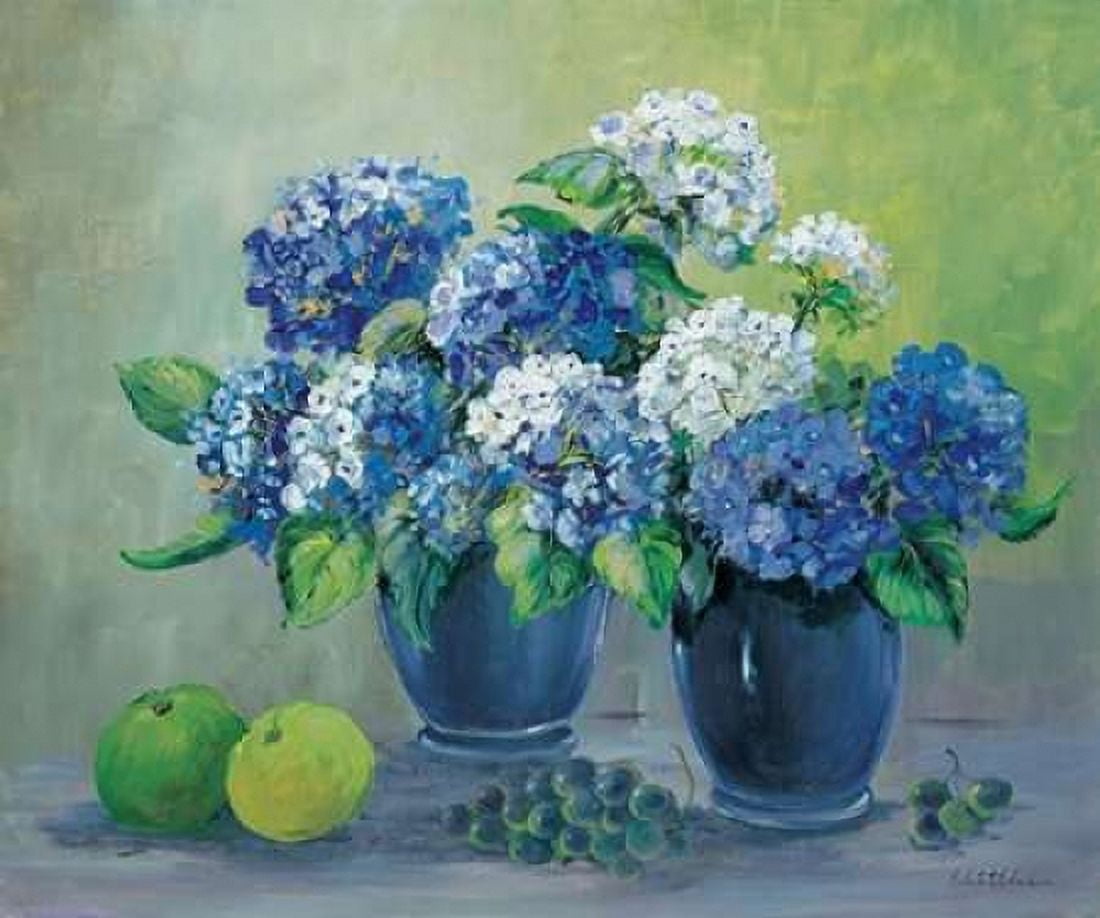 Posterazzi Blooms in blue Canvas Art - Katharina Schottler (20 x 24)