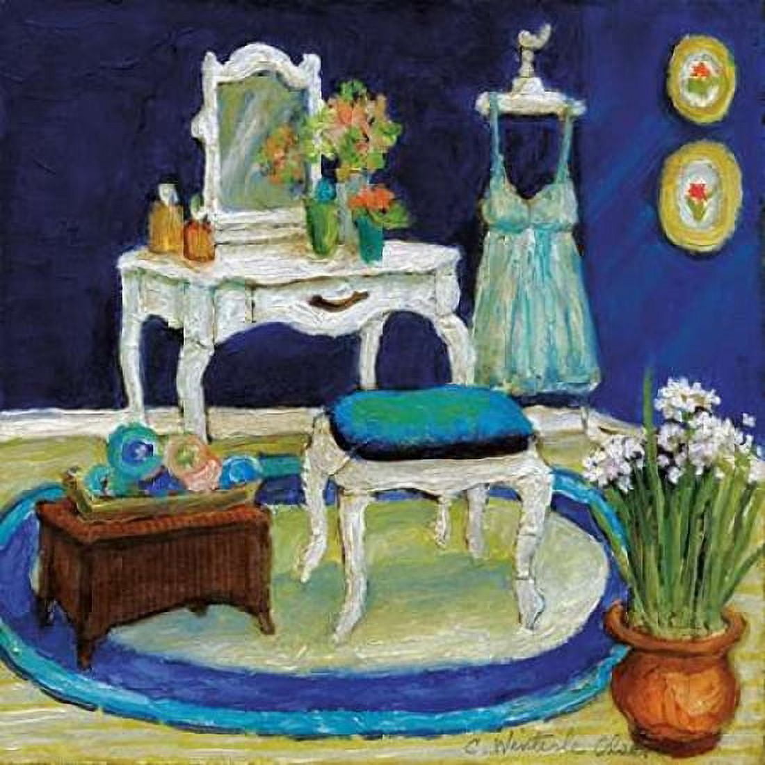 Posterazzi Blue Boudoir I Canvas Art - Charlene Olson (24 x 24)