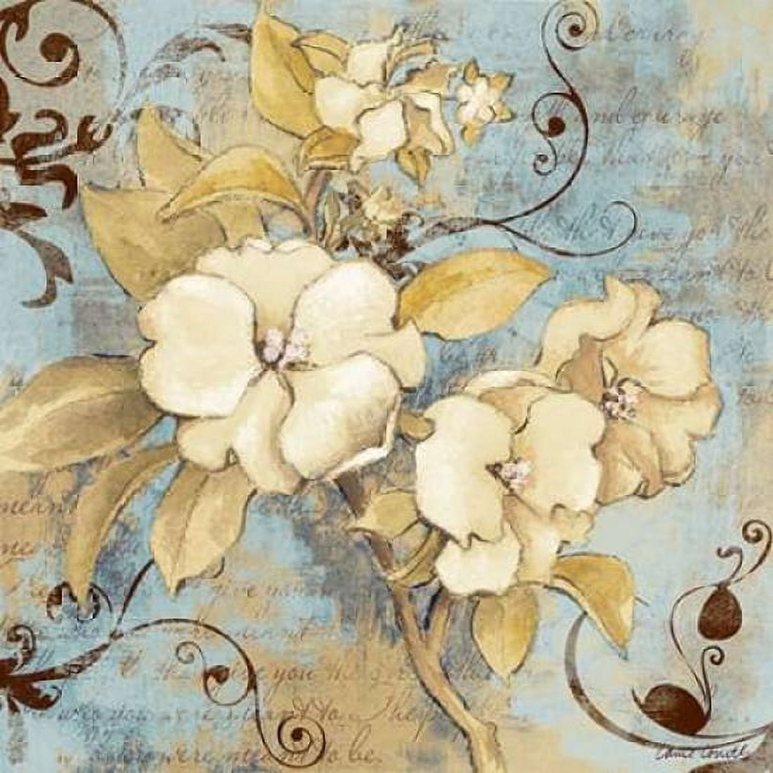 Posterazzi Blue Fragrant Notes I Canvas Art - Lanie Loreth (24 x 24)