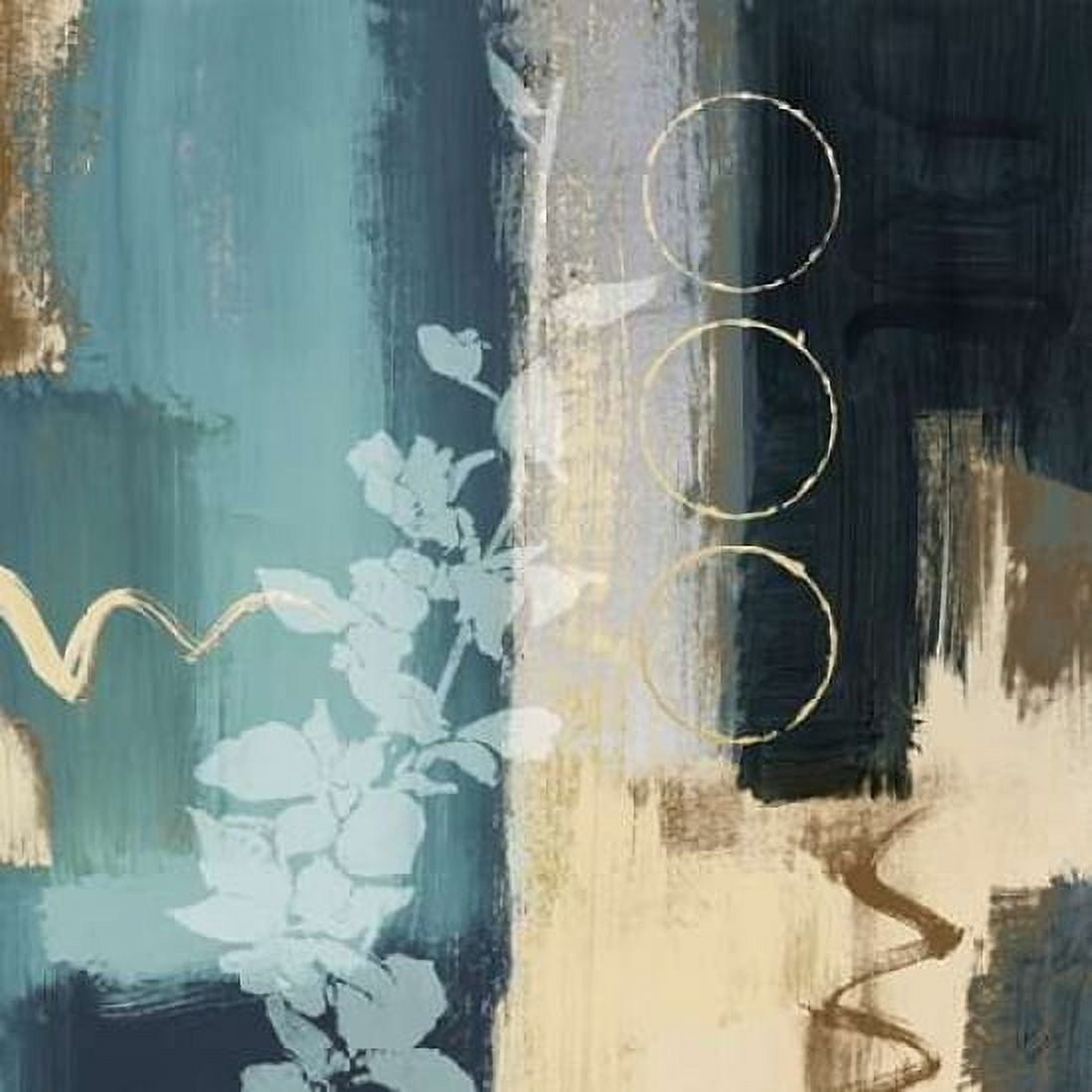 Posterazzi Blue Mediterranean Floral II Canvas Art - Lanie Loreth (24 x 24)