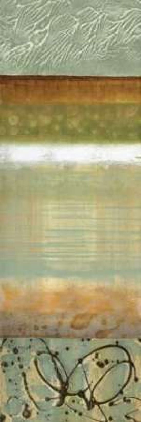 Posterazzi Blue Mood II Canvas Art - Selina Werbelow (12 x 36)