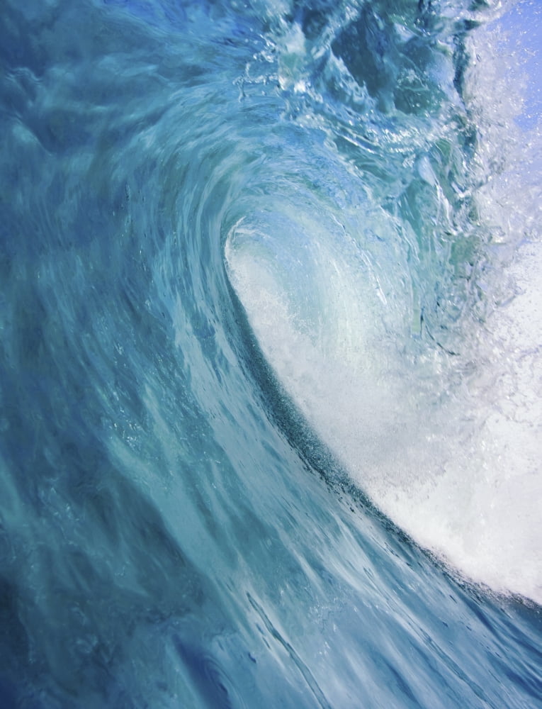 Posterazzi Blue Ocean Wave Canvas Art - Design Pics Vibe Design Pics (24 x 30)