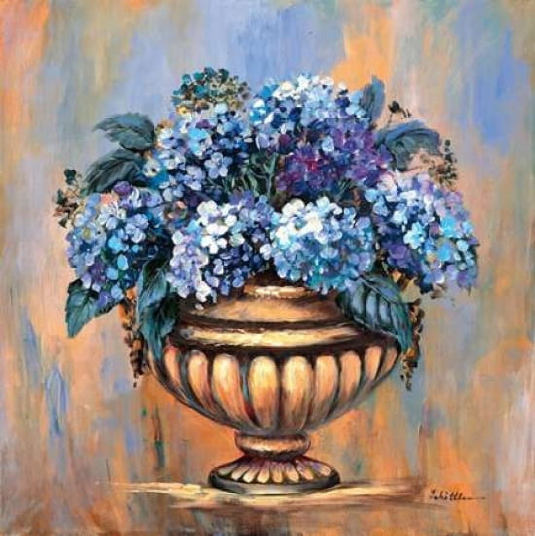 Posterazzi Blue hydrangea delight Canvas Art - Katharina Schottler (24 x 24)