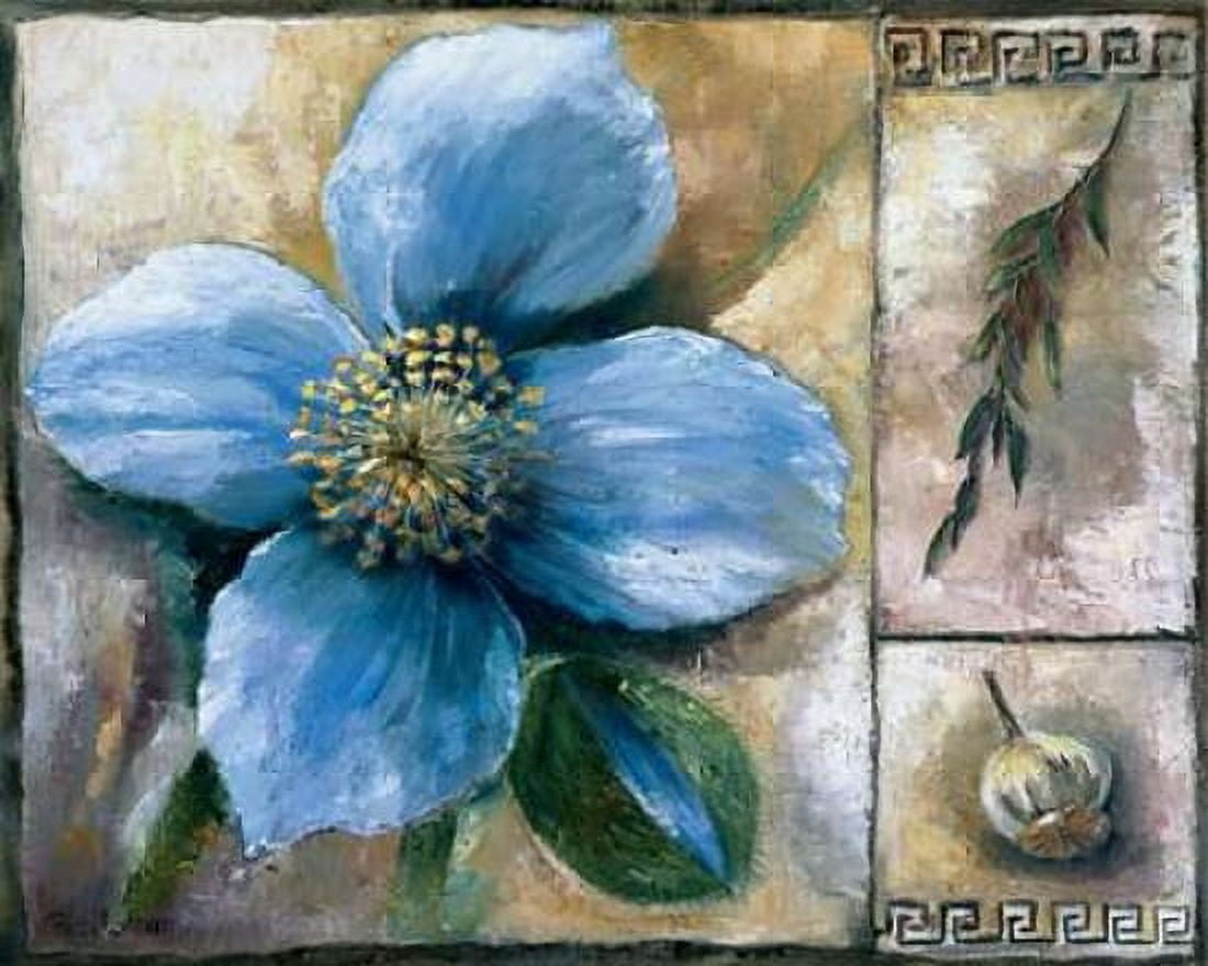 Posterazzi Blue poppy composition Canvas Art - Rian Withaar (24 x 30)