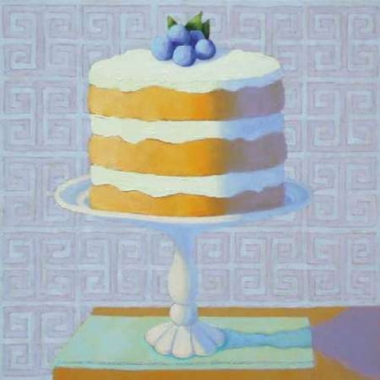 Posterazzi Blueberry Cream Torte Canvas Art - Patricia Doherty (24 x 24)