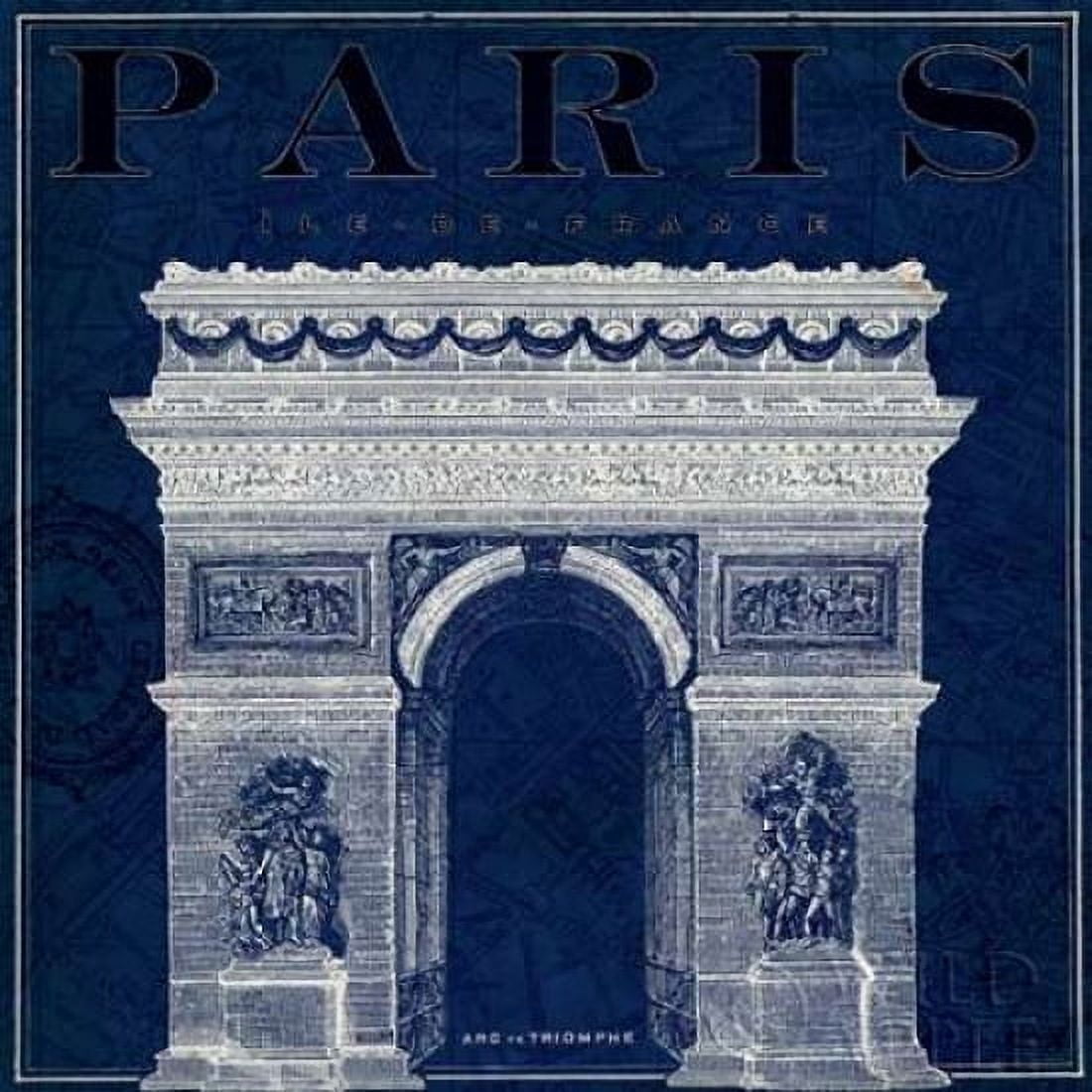 Posterazzi Blueprint Arc de Triomphe Canvas Art - Sue Schlabach (24 x 24)
