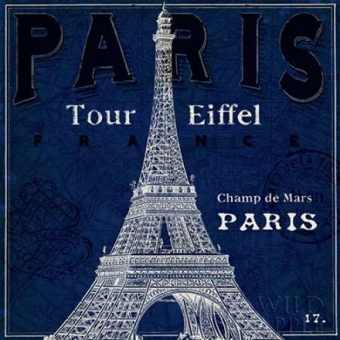 Posterazzi Blueprint Tour Eiffel Canvas Art - Sue Schlabach (24 x 24)
