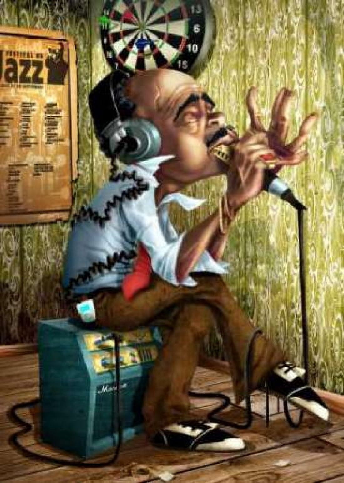 Posterazzi Bluesman 2 Canvas Art - A - Perez Alvez (18 x 24)