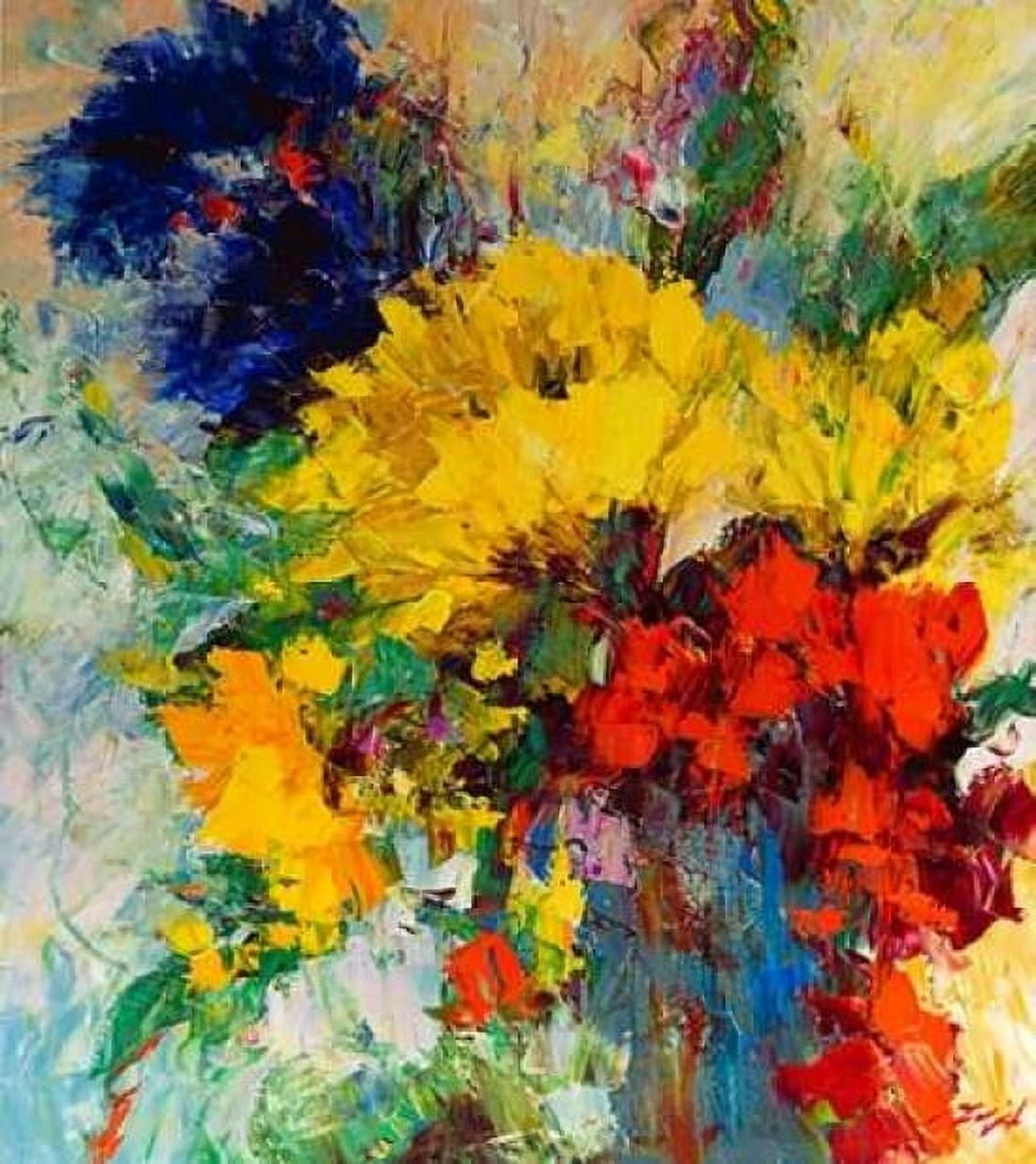 Posterazzi Blumenfreude I Canvas Art - Madjid (24 x 24)