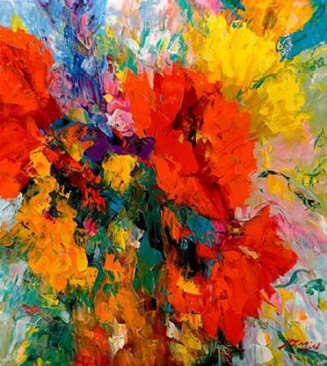 Posterazzi Blumenfreude II Canvas Art - Madjid (24 x 24)