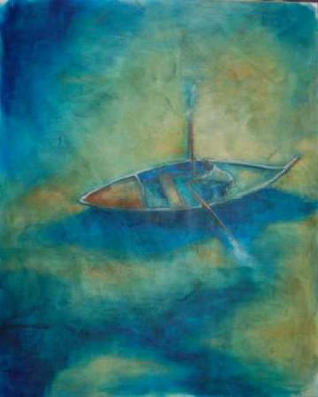 Posterazzi Boat from Above Canvas Art - Kate Hoffman (24 x 30)