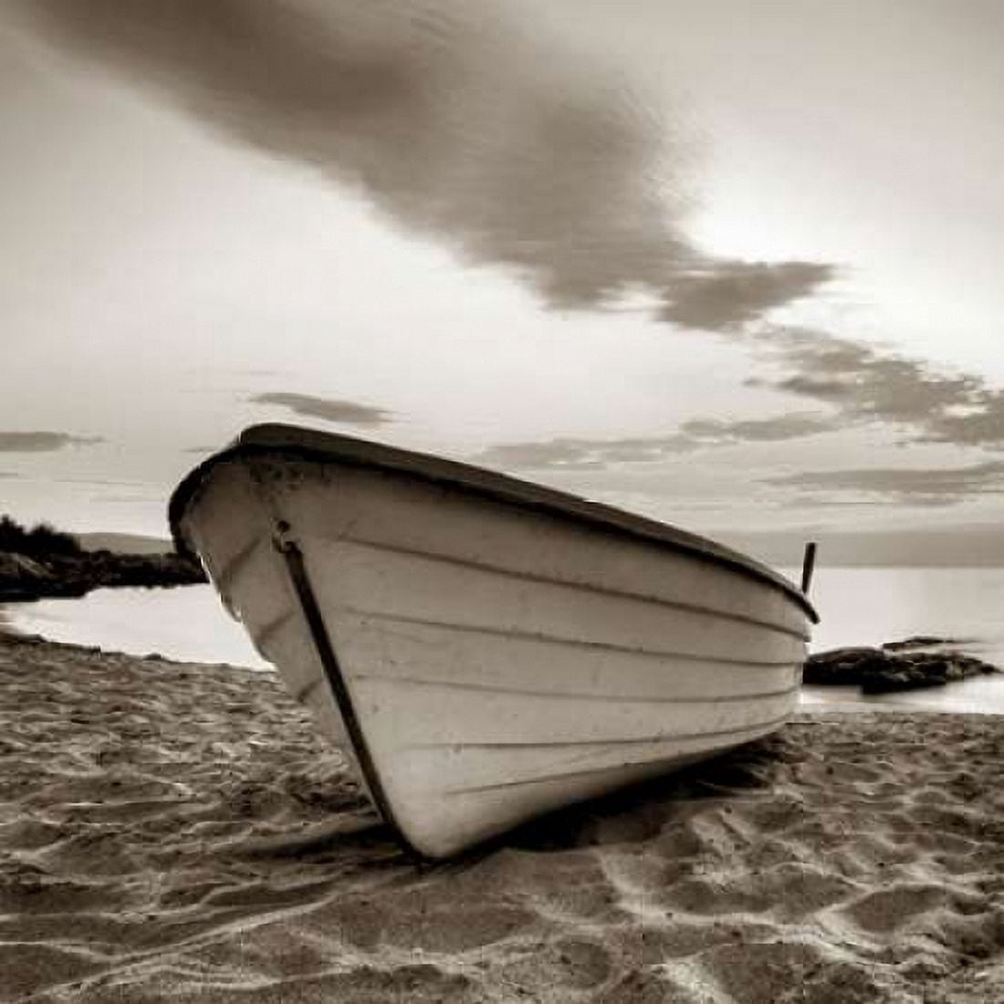 Posterazzi Boat on the Beach Canvas Art - PhotoINC Studio (24 x 24)