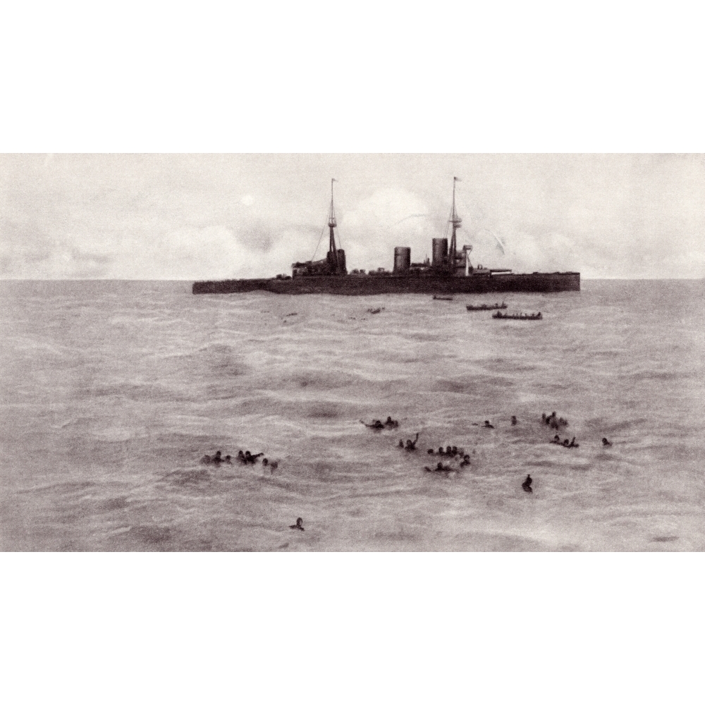Posterazzi Boats From The British Battle Cuiser Inflexible Rescuing ...