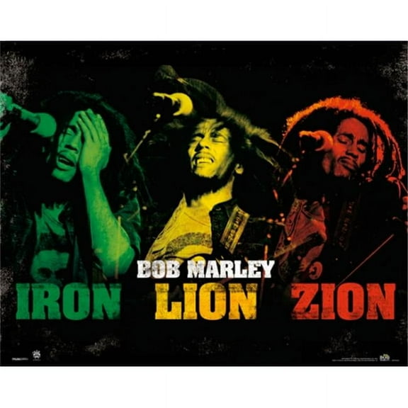 Posterazzi  Bob Marley - Iron Lion Zion Colors Poster Print - 16 x 20 in.