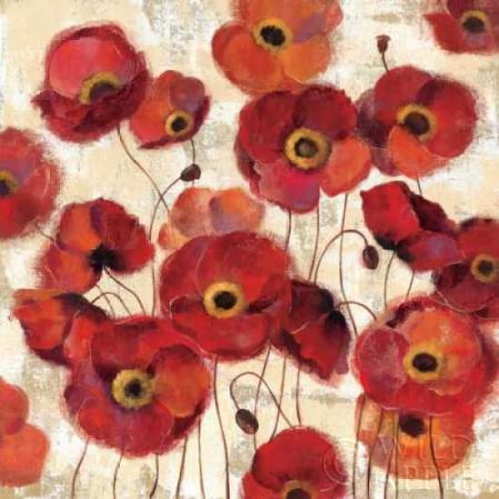Posterazzi Bold Poppies Canvas Art - Silvia Vassileva (24 x 24)