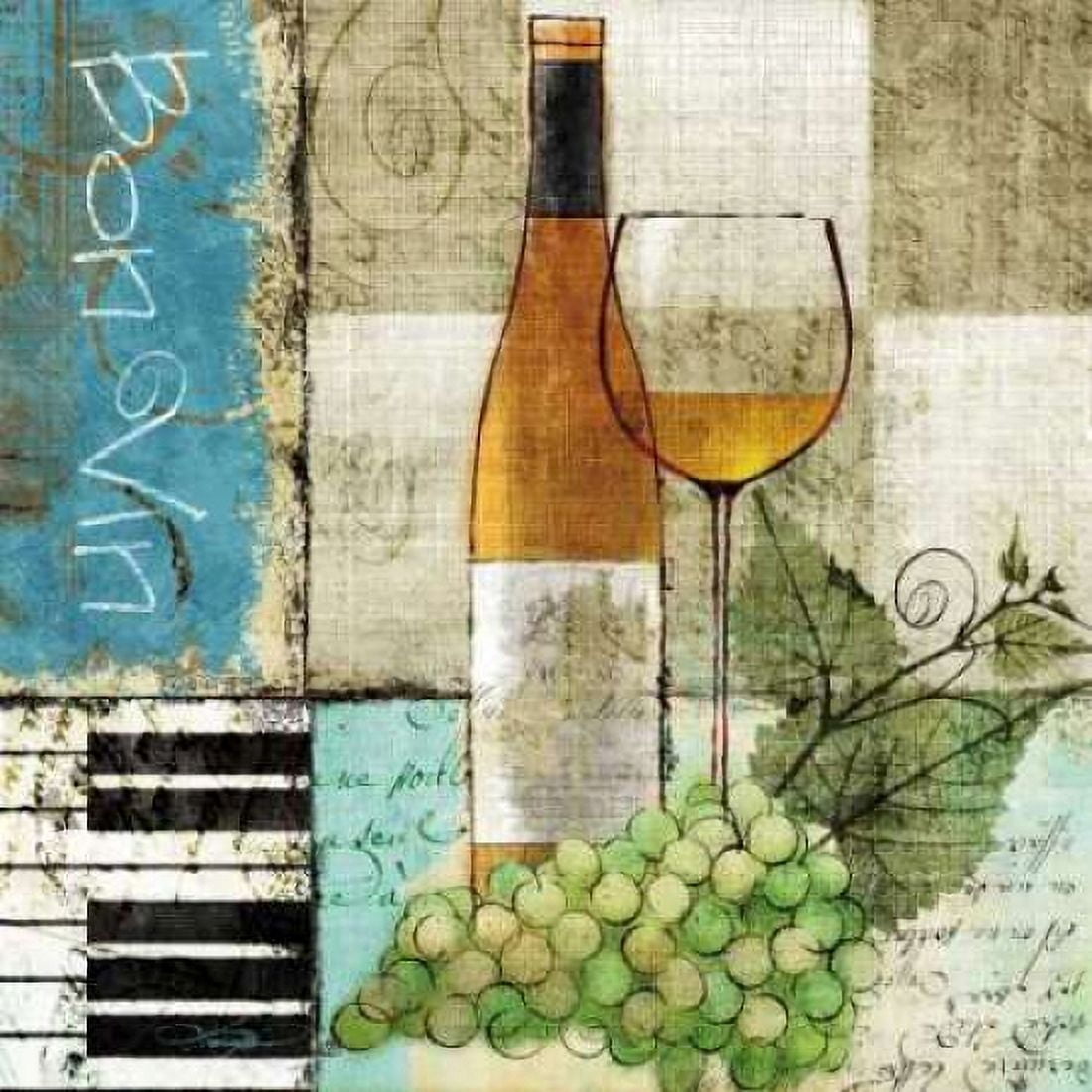 Posterazzi Bon Vin Canvas Art - Keith Mallett (24 x 24)