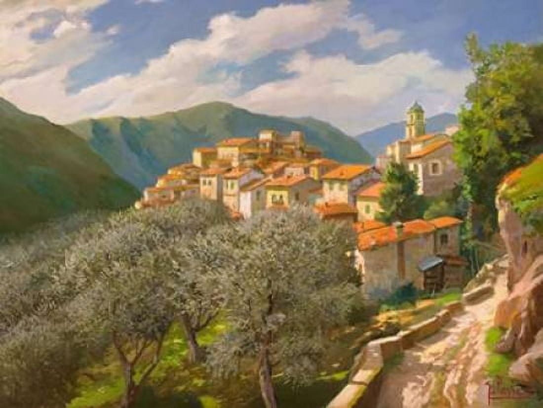 Posterazzi Borgo degli ulivi Canvas Art - Adriano Galasso (22 x 28)