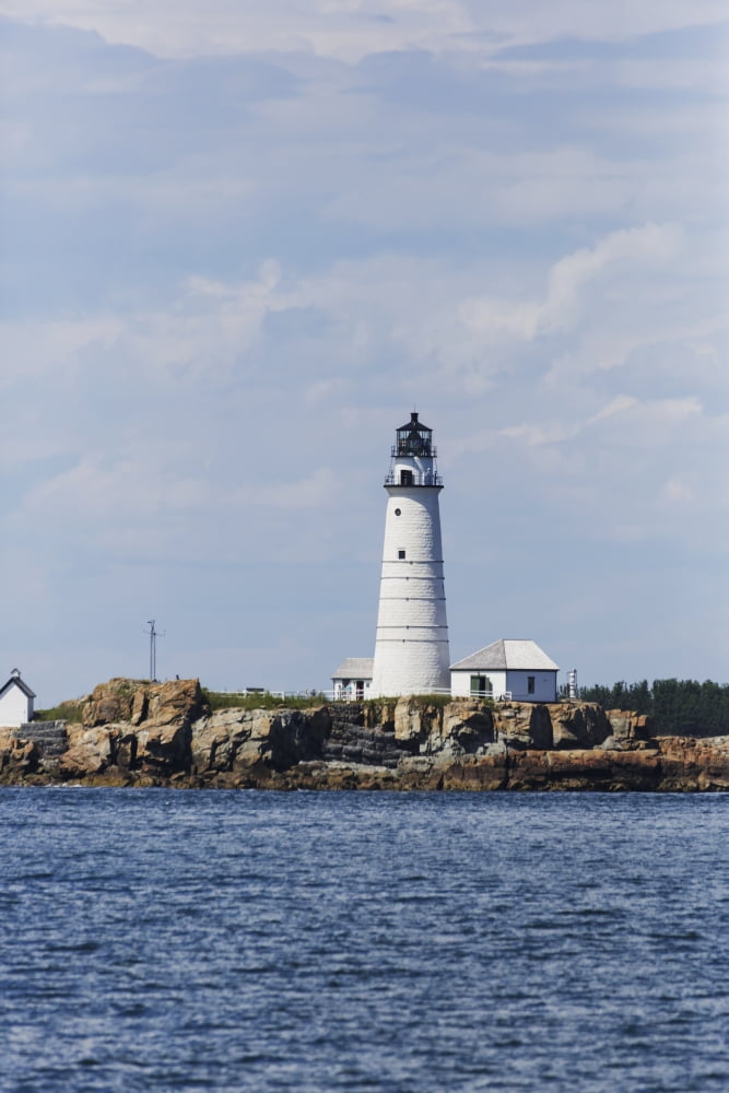 Posterazzi Boston Lighthouse Boston Massachusetts United States of America Canvas Art - Ronald Phillips Design Pics (24 x 38)